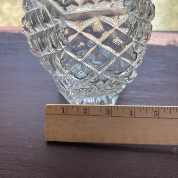 Vintage Colony‎ Whitehall Glass Decanter Diamond Point Stopper 13.5” Clear​ - Picture 6 of 7